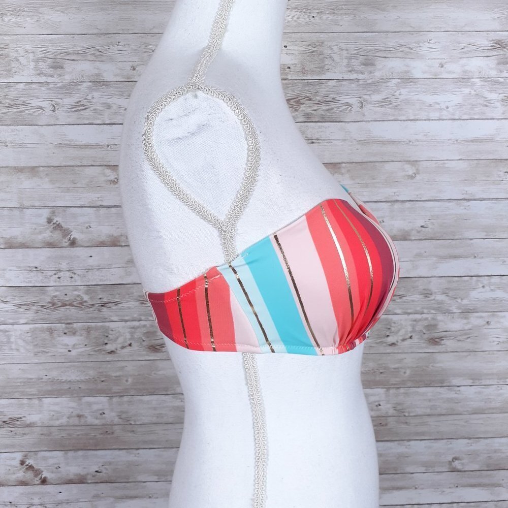 Shade & Shore Strapless Bikini Swim Suit Top Underwire 20A - Picture 2 of 5